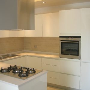 Cucina Bianca Lucida con Isola